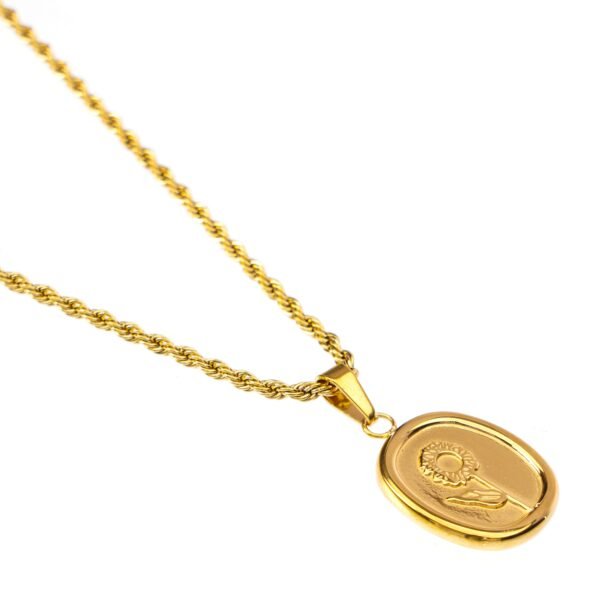 Rose Medallion Necklace - Image 3